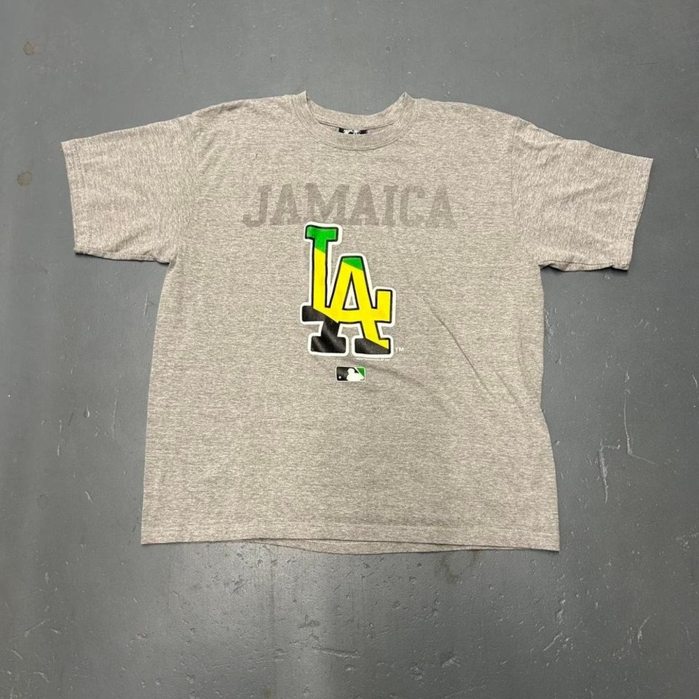 Vintage retro y2k 2007 Los Angeles Dodgers LA dodgers big Jamaica Tshirt